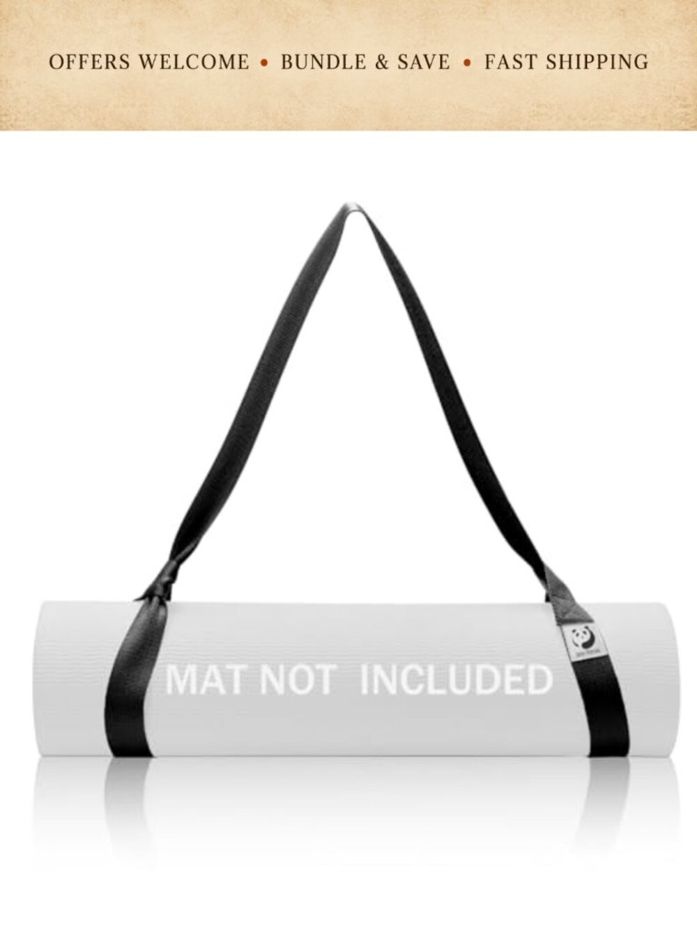 Yoga Mat Strap Adjustable Carrier Sling Polycotton Durable Soft